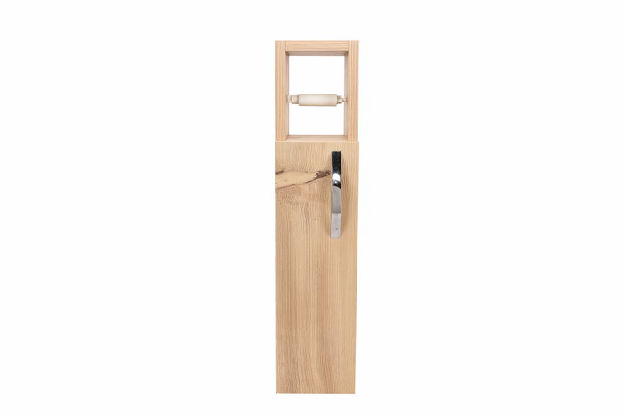 Hanah Home Armario de Baño Star Oak Roble Escandinavo 15x65x12 cm